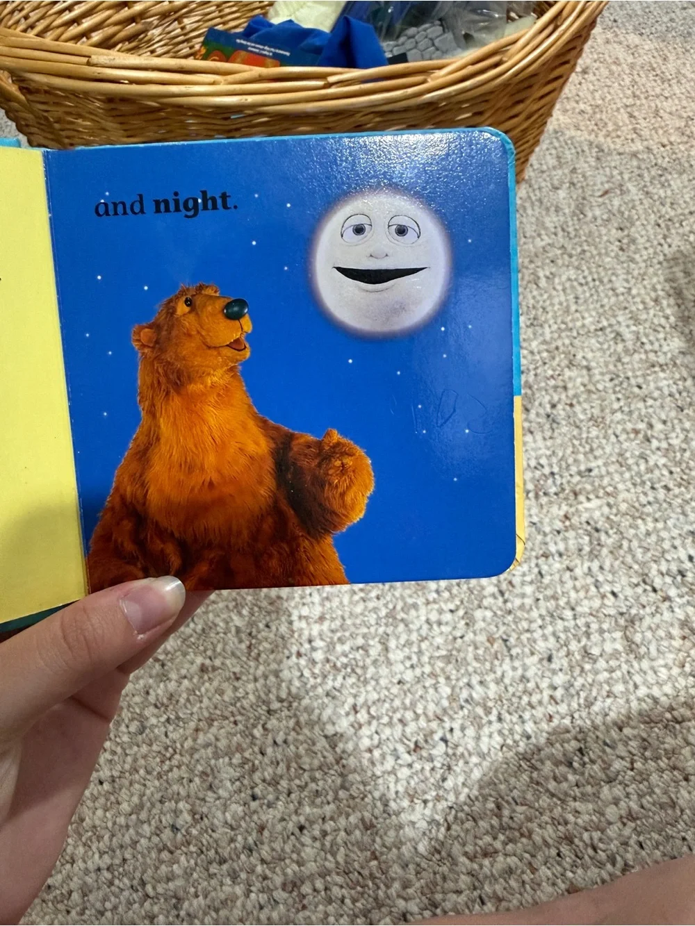 Bear Loves Opposites! Board Book - bear in the big blue house - Picture 5 of 7